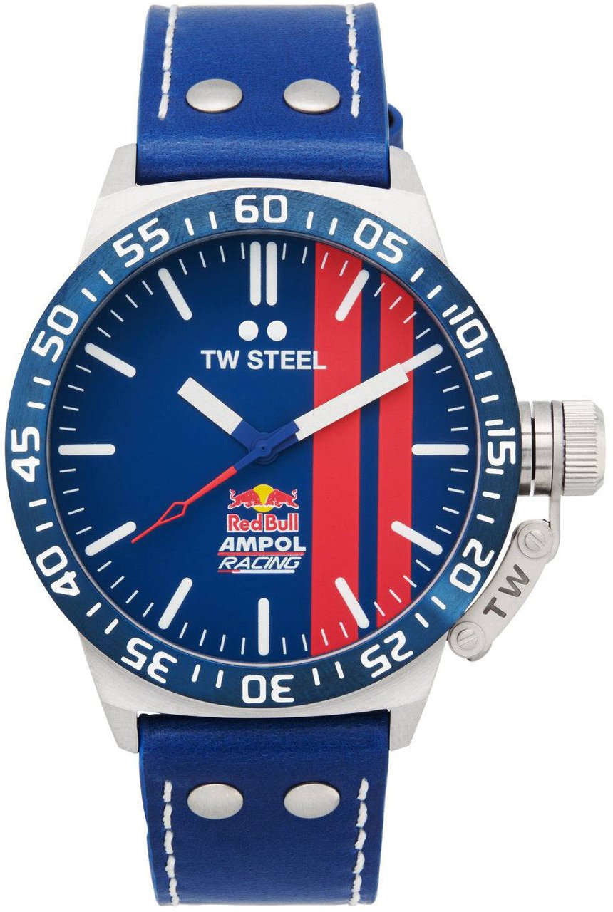 TW Steel TW Steel CS112 Canteen Red Bull Ampol Herenhorloge 45 mm Blauw