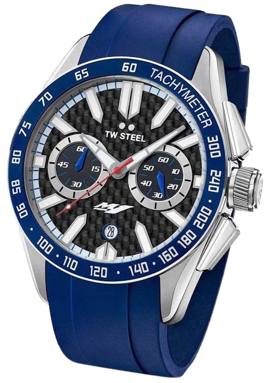 TW Steel TW Steel GS4 Yamaha Factory Racing Chronograaf Horloge 46mm Blauw