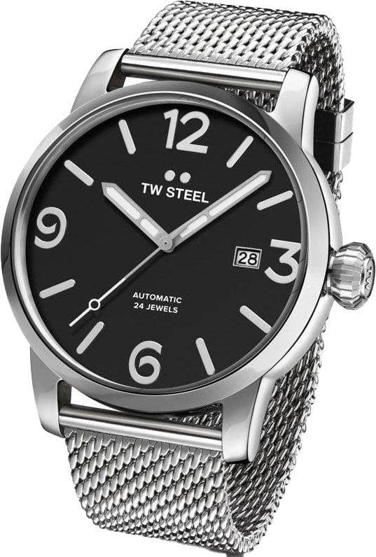 TW Steel TW Steel MB16 Maverick Bracelet Automaat Horloge 48mm Zilver