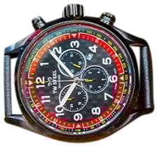 TW Steel Swiss Volante SVS303 TCR Special Edition chronograaf horloge 48mm Zwart