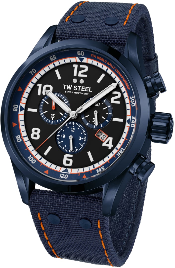 TW Steel S-Volante Bl Zwart Swiss Move S Blauw
