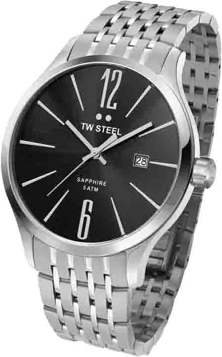 TW Steel TW Steel TW1306 Slim Line Horloge 45mm Zilver