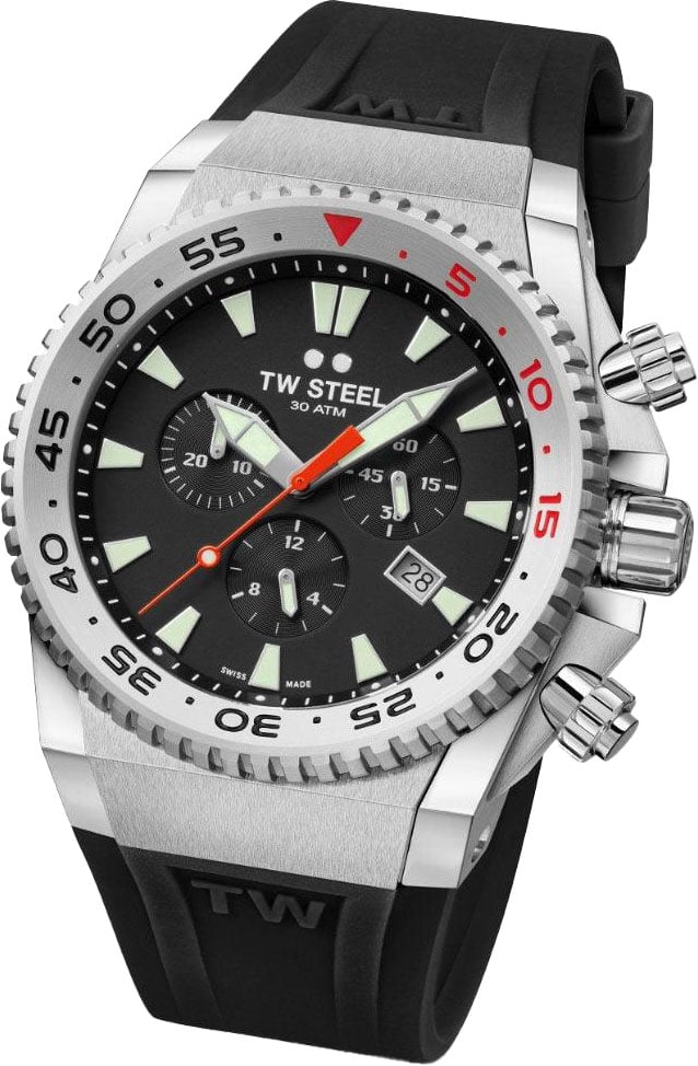 TW Steel TW Steel ACE400 Diver Swiss Chronograaf Limited Edition horloge 44mm Zwart
