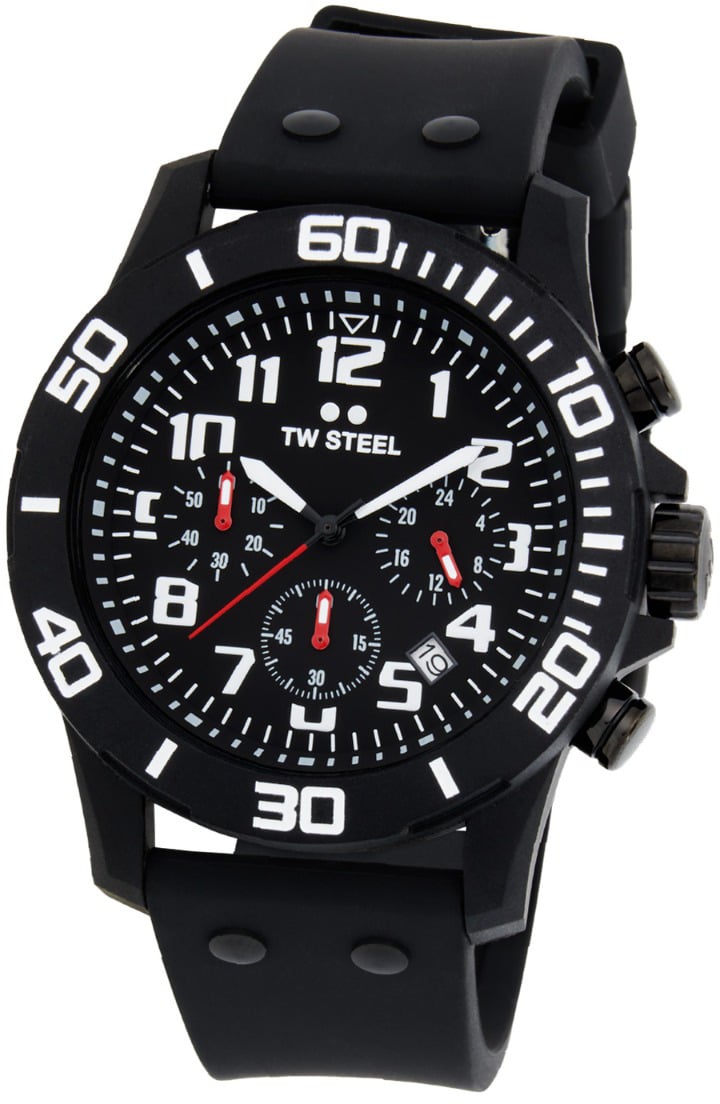 TW Steel TW Steel TWCA1 Carbon Zwart Zwart 44mm Zwart