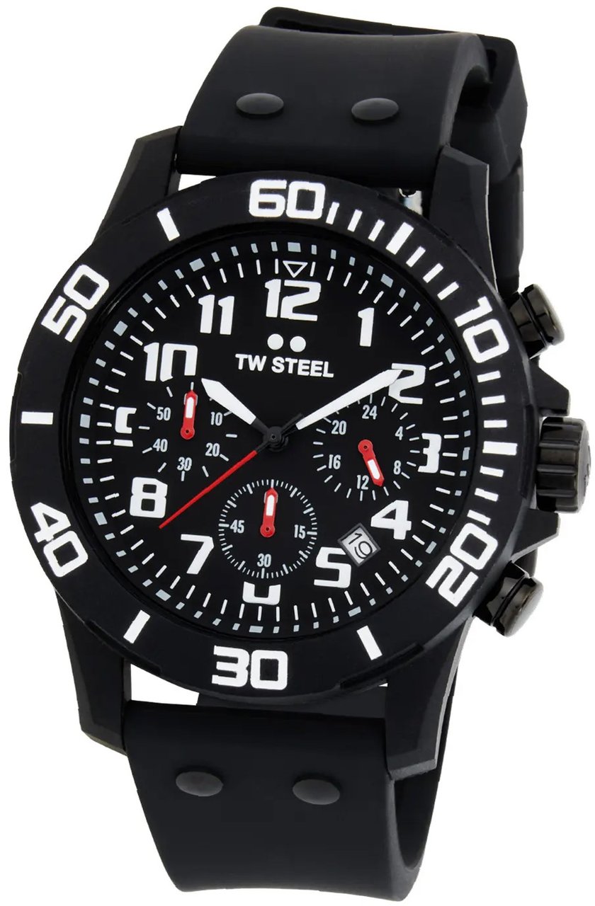 TW Steel TW Steel TWCA1 Carbon Zwart Zwart 44mm Zwart