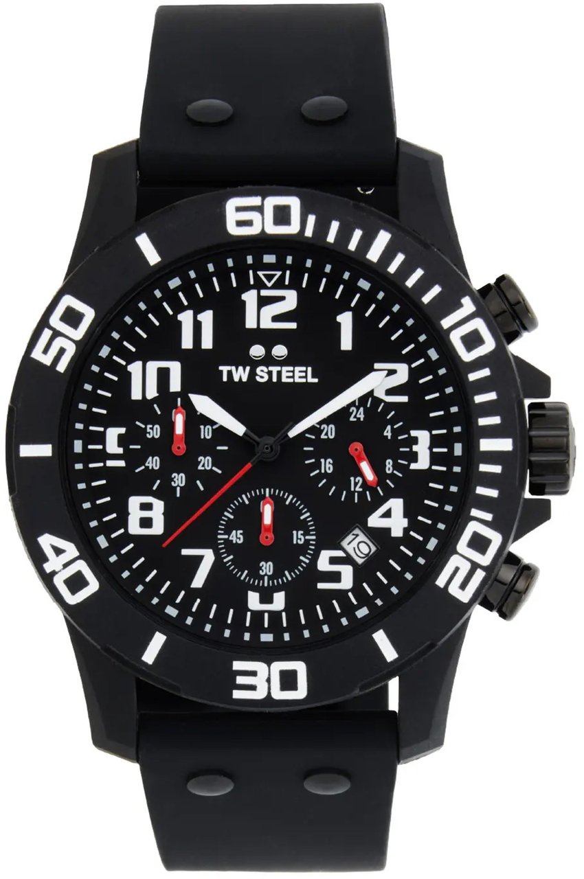 TW Steel TW Steel TWCA1 Carbon Zwart Zwart 44mm Zwart