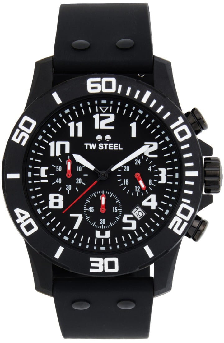 TW Steel TW Steel TWCA1 Carbon Zwart Zwart 44mm Zwart