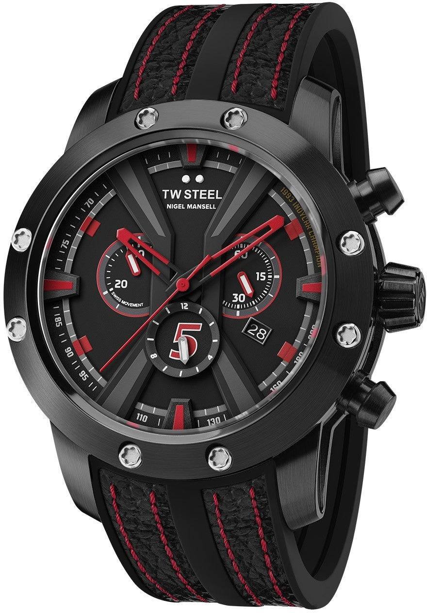 TW Steel Grand Tech Zw Rood Swiss Move S Zwart
