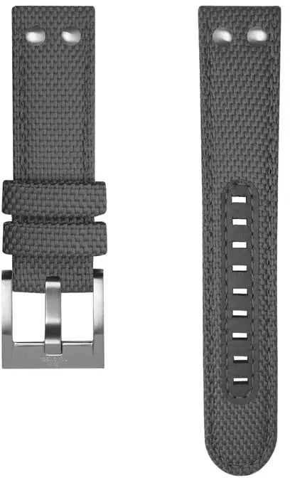 TW Steel TW Steel Horlogeband TWS604 Grijs Canvas 24mm Donkergrijs