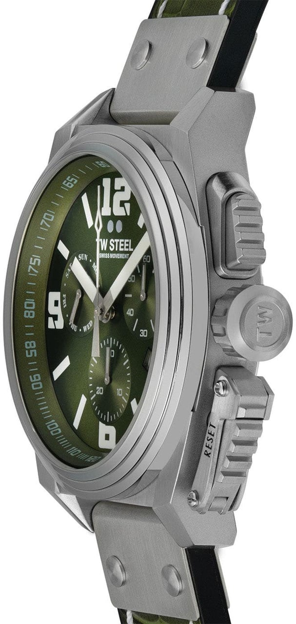 TW Steel Canteen - Horloge - Groen Divers