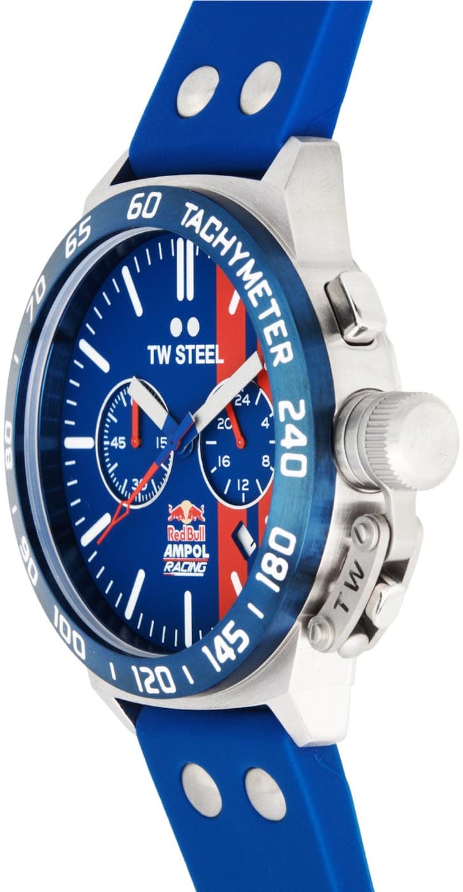 TW Steel Canteen - Horloge - BlauwRood Divers