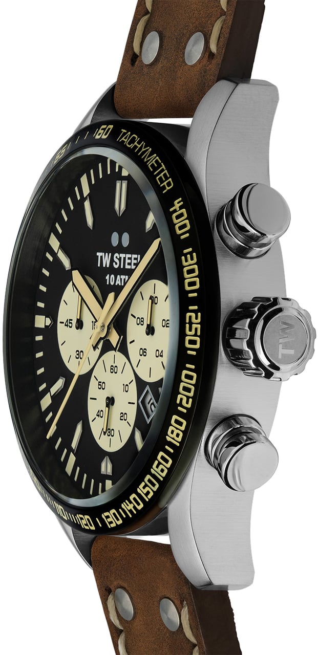 TW Steel VS120 Volante  chronograaf horloge 48 mm Zwart