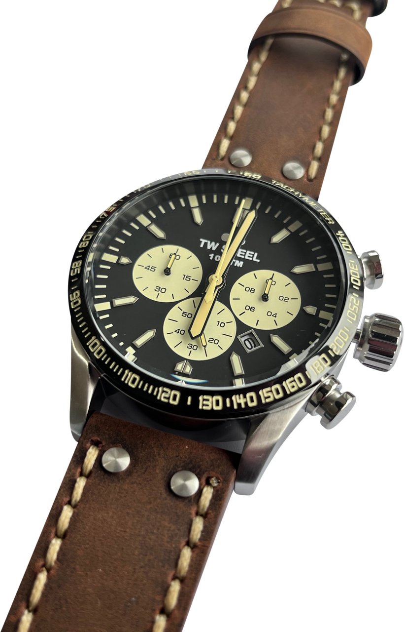 TW Steel VS120 Volante  chronograaf horloge 48 mm Zwart