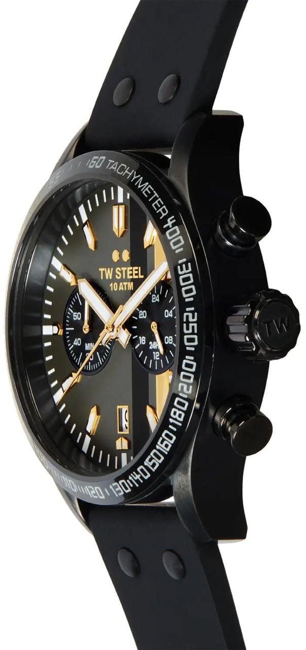 TW Steel TWVS122 New Volante Sport Zwart Zwart 45mm Zwart