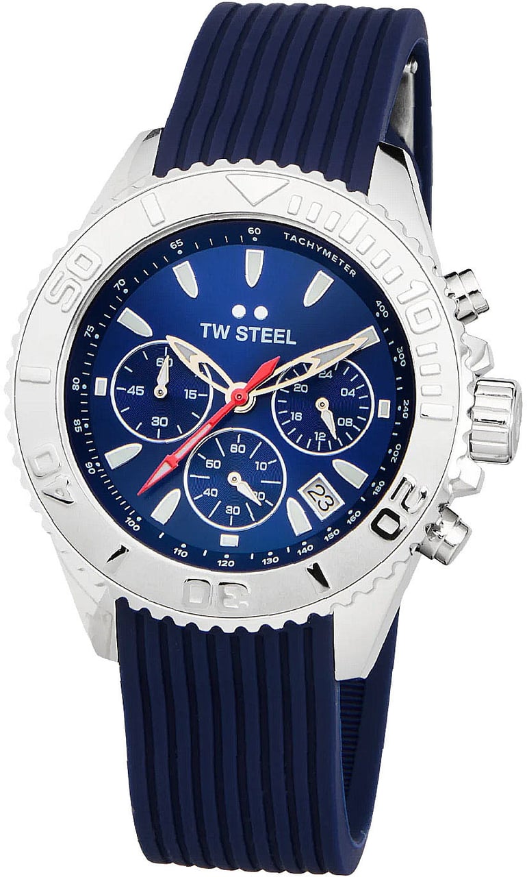 TW Steel VA1 Vanceur Diver horloge 42 mm Blauw