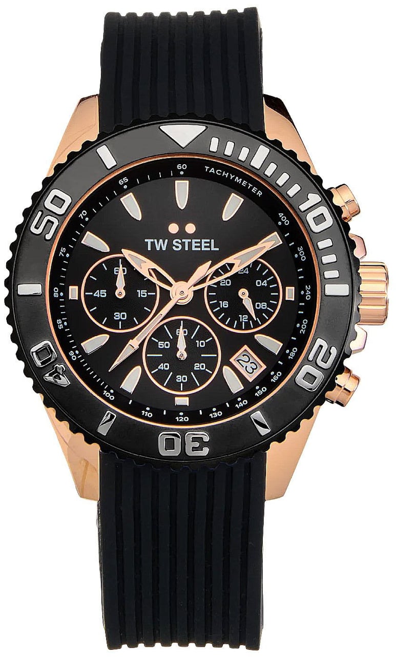TW Steel VA3 Vanceur Diver horloge 42 mm Zwart