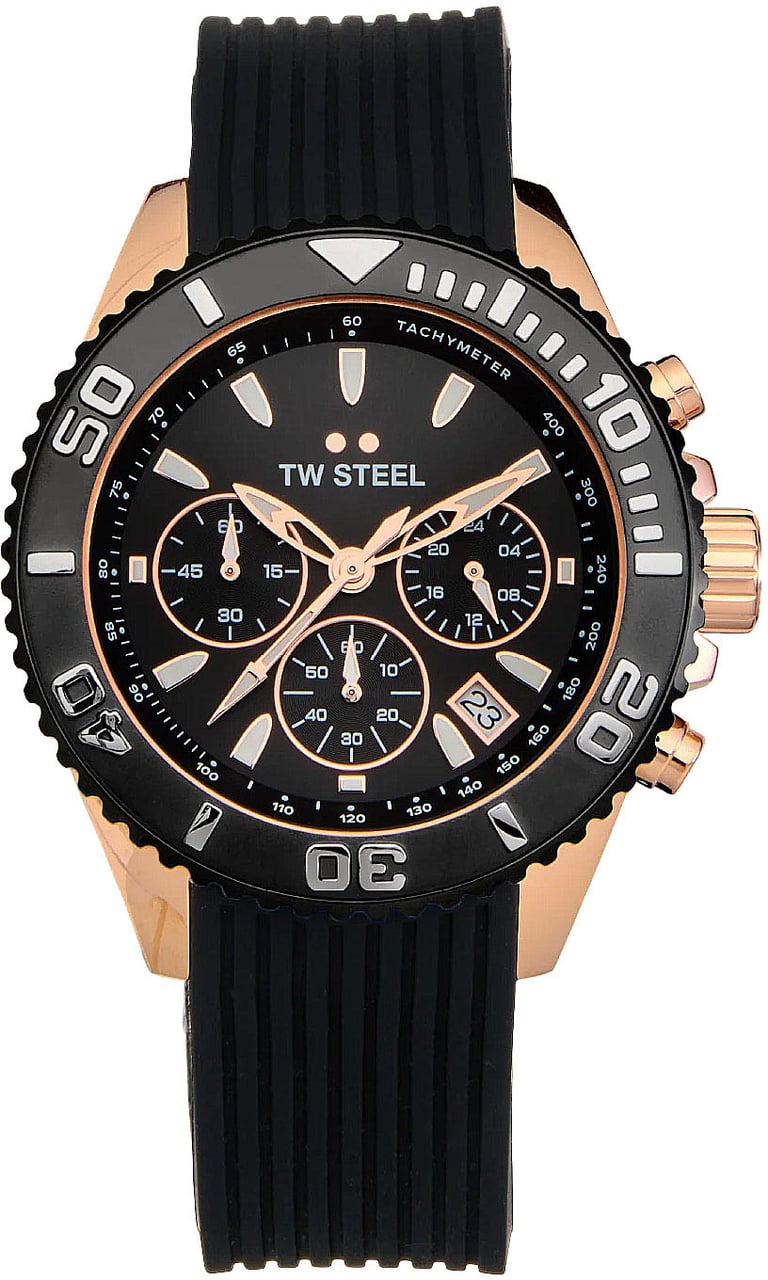 TW Steel VA3 Vanceur Diver horloge 42 mm Zwart