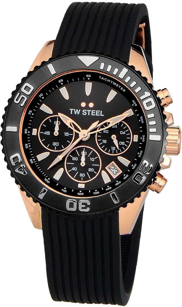 TW Steel VA3 Vanceur Diver horloge 42 mm Zwart