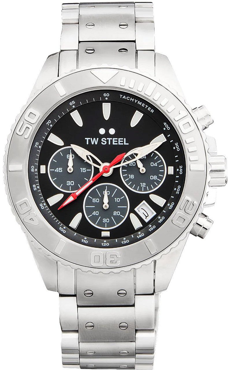 TW Steel TW Steel TWVA5 Vanceur Diver Staal 42mm Zilver