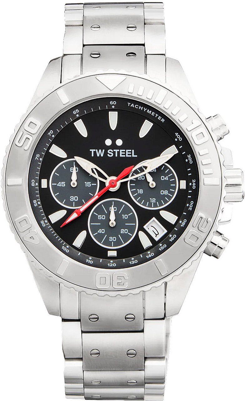 TW Steel TW Steel TWVA5 Vanceur Diver Staal 42mm Zilver