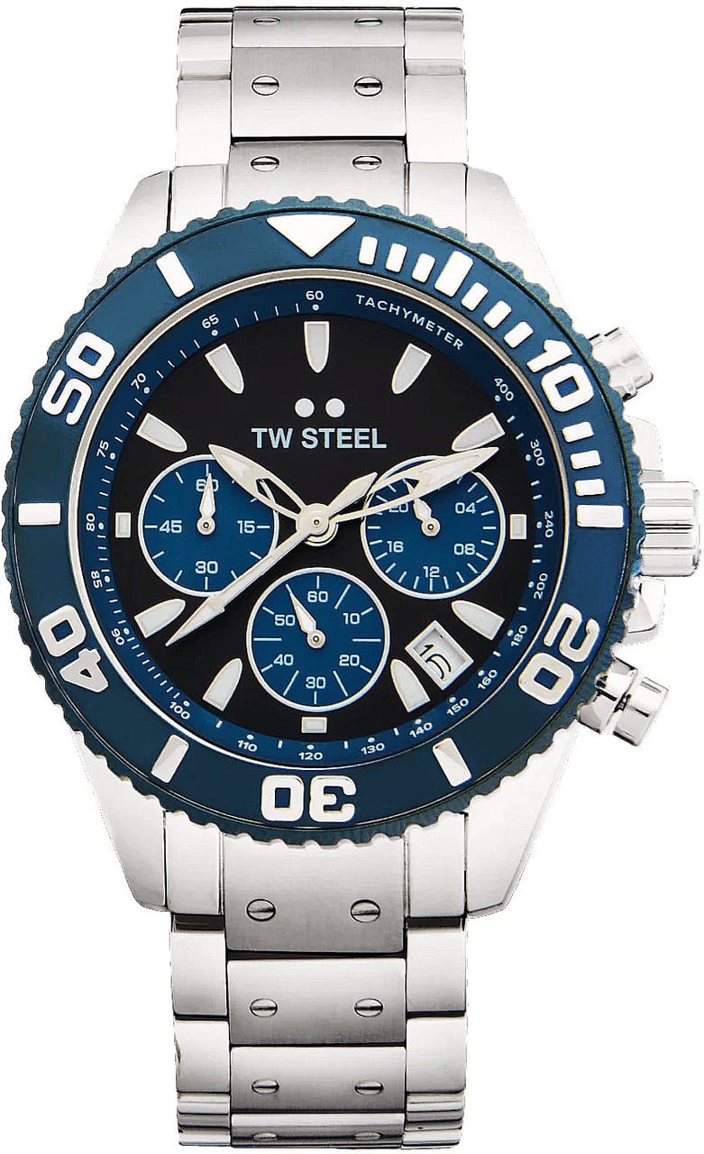 TW Steel TW Steel TWVA6 Vanceur Diver Staal 42mm Zilver