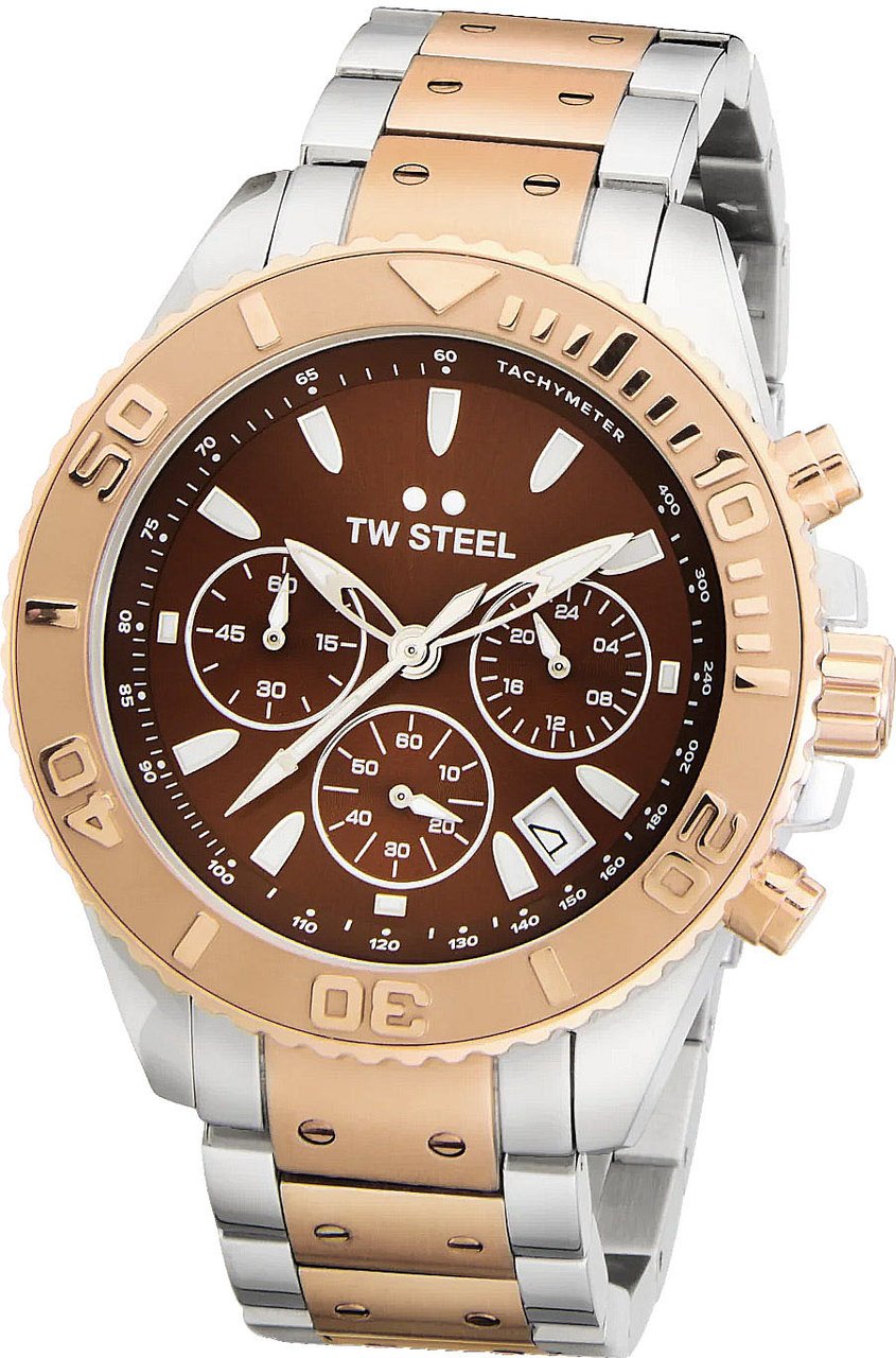 TW Steel TW Steel TWVA7 Vanceur Diver Staal Cg 42mm Zilver