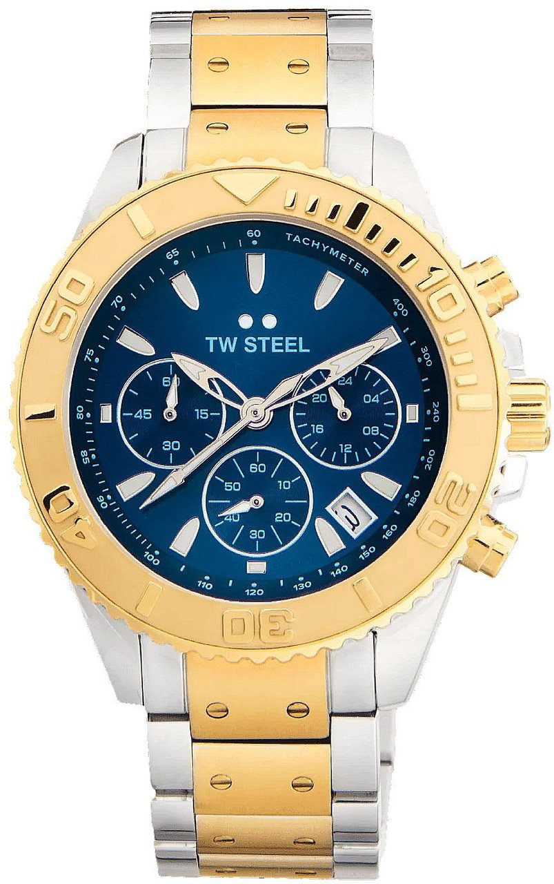 TW Steel TW Steel TWVA8 Vanceur Diver Staal Gp 42mm Zilver