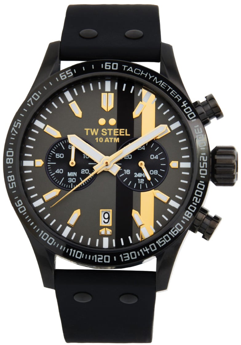 TW Steel TW Steel TWVS122 New Volante Sport Zwart Zwart 45mm Zwart
