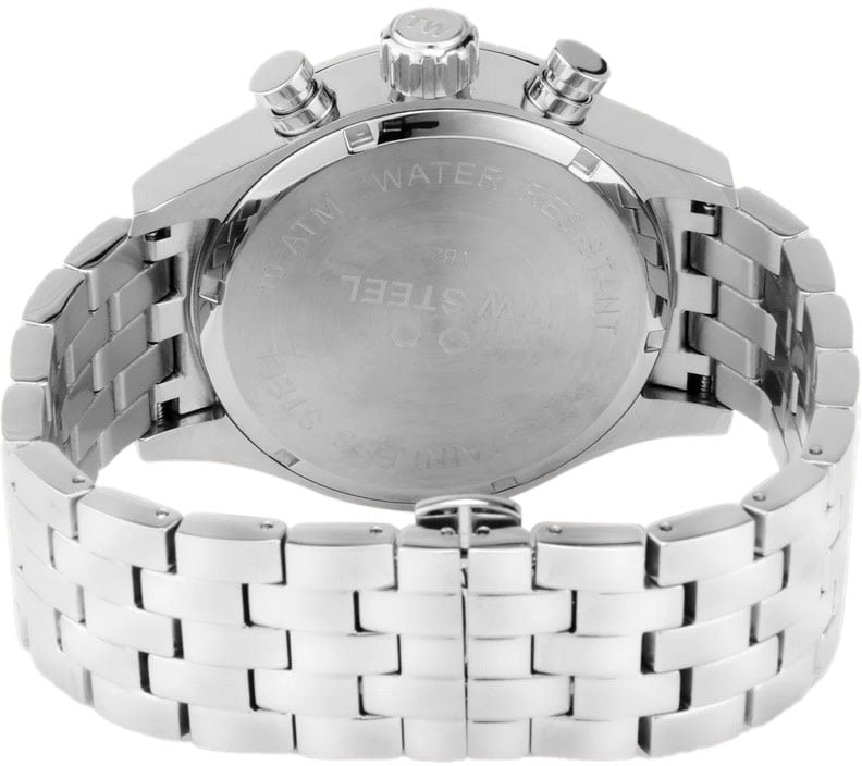 TW Steel TW Steel Horloge VB2 Volante Staal Quartz Swiss Made Chronograaf met Zwarte Wijzerplaat 45mm Divers