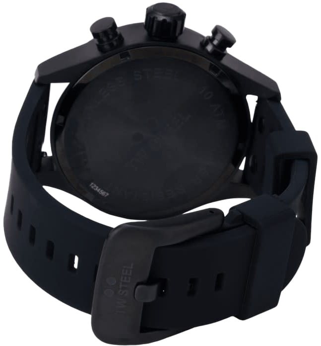 TW Steel TW Steel Horloge VS134 Volante Sport Staal met Zwarte Coating Quartz Chronograaf Mint Groene Wijzerplaat 45mm Zwart