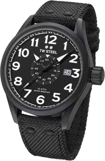 TW Steel TW Steel VS41 Volante Horloge Zwart 45mm Zwart