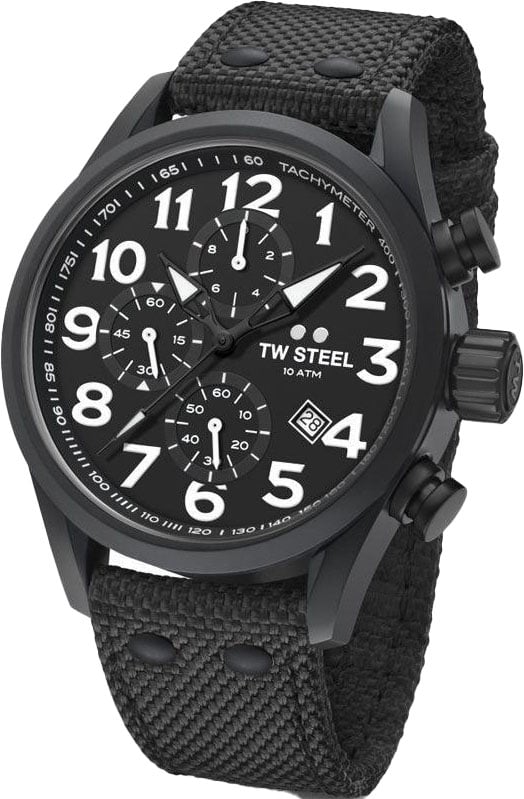 TW Steel TW Steel VS44 Volante Chronograaf Horloge 48mm Zwart