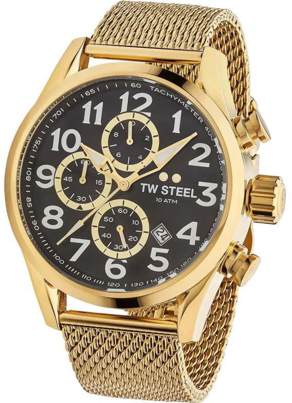 TW Steel TW Steel VS88 Volante Chronograaf Horloge 48mm Goud