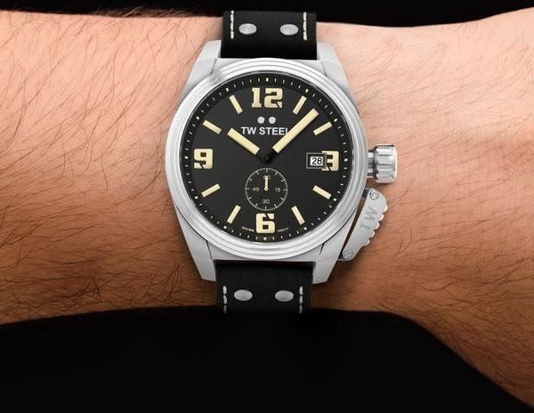 TW Steel TW1001 Canteen heren horloge Zwart