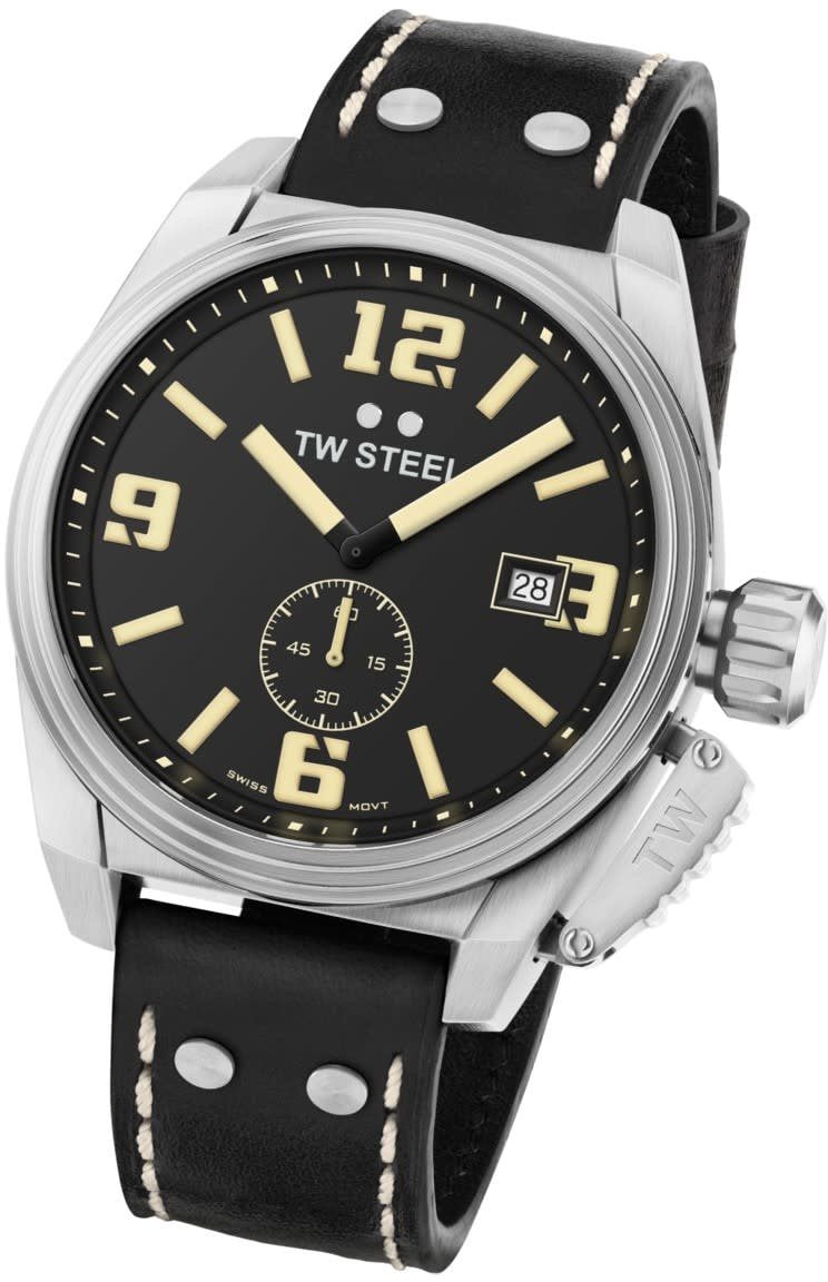 TW Steel TW1001 Canteen heren horloge Zwart