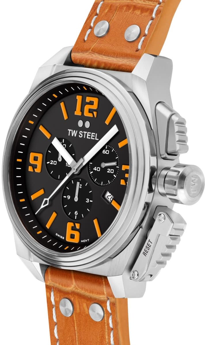 TW Steel TW1012 Canteen chronograaf heren horloge Oranje