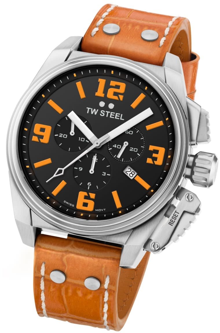TW Steel TW1012 Canteen chronograaf heren horloge Oranje