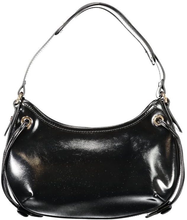Twin-set Twinset Black Polyurethane Women Hobo Bag Zwart