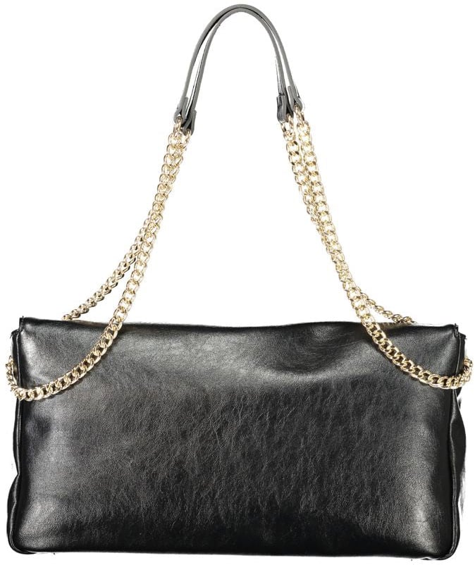Twin-set Twinset Nero Poliuretano Woman Shoulder Bag Zwart