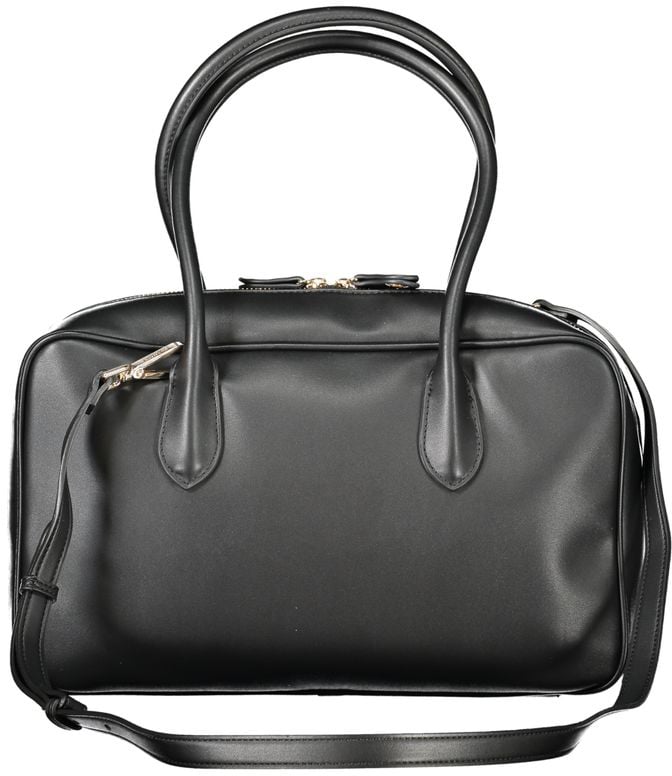 Twin-set Twinset Nero Poliuretano Women Handbag Zwart