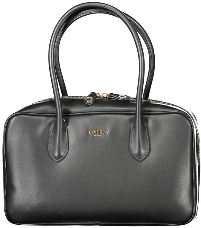 Twin-set Twinset Nero Poliuretano Women Handbag Zwart