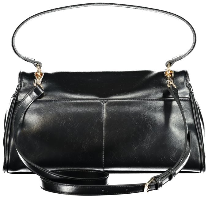 Twin-set Twinset Black Polyurethane Women Handbag Zwart