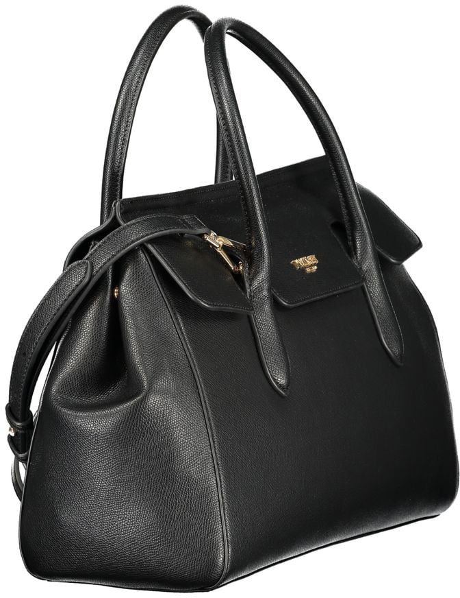 Twin-set Twinset Nero Polyurethane Women's Tote Zwart