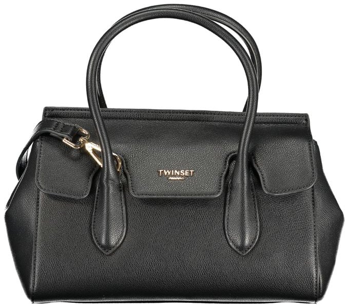 Twin-set Twinset Nero Poliuretano Womens Handbag Zwart