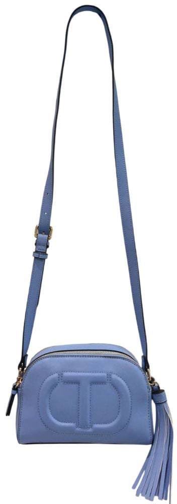 Twin-set Twinset Blue PU Women Crossbody Blauw