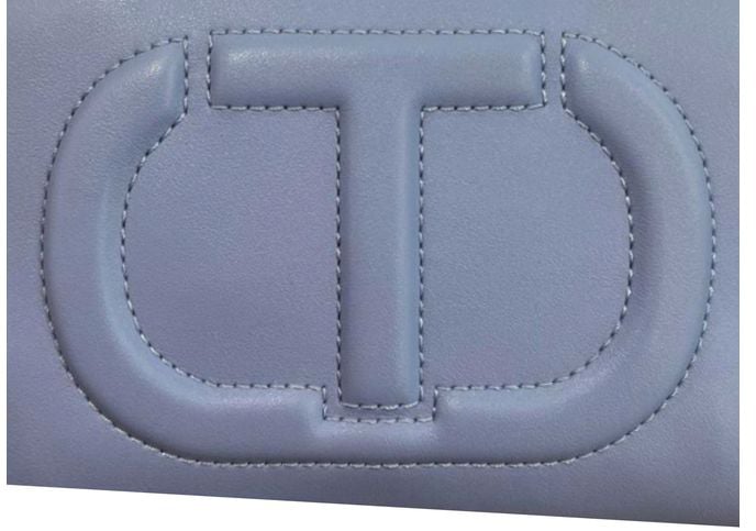 Twin-set Twinset Blue PU Women Crossbody Blauw