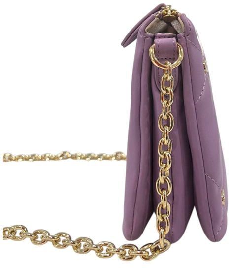 Twin-set Twinset Purple Faux Leather Women Crossbody Bag Paars