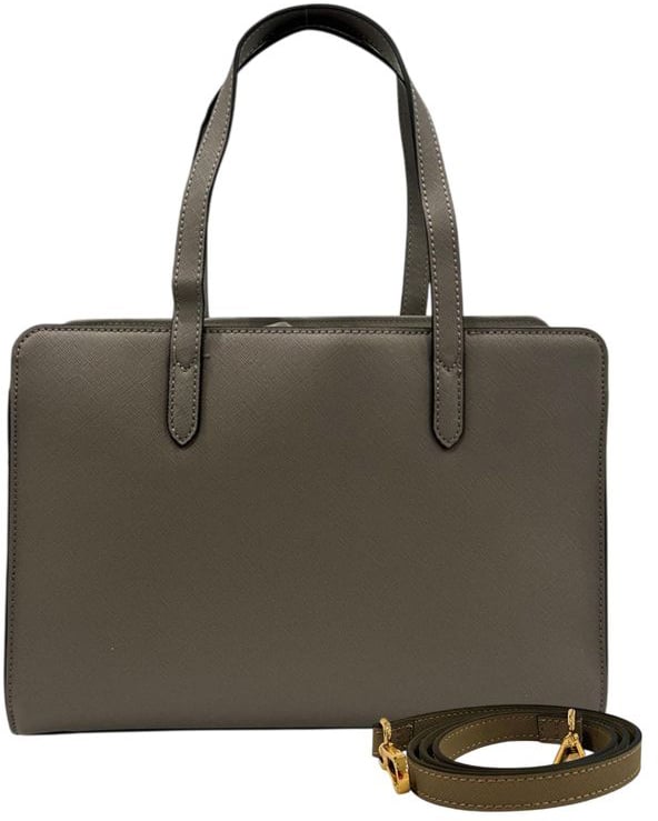 Twin-set Twinset Grey PU Women Shoulder Bag Grijs