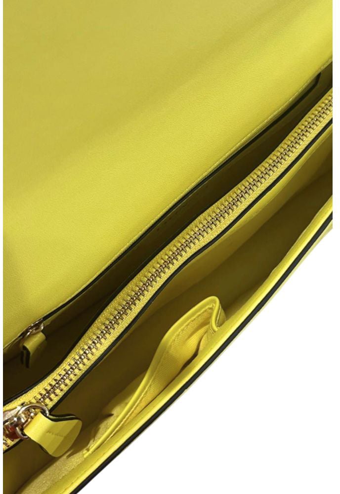 Twin-set Twinset Yellow PU Women Shoulder Bag Geel