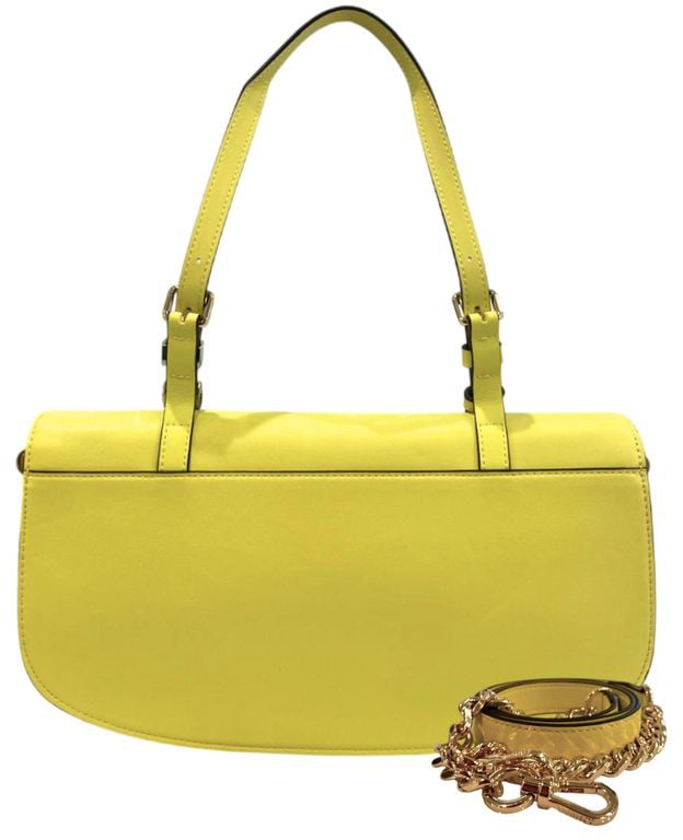 Twin-set Twinset Yellow PU Women Shoulder Bag Geel